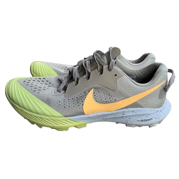 Nike Shoes - Nike Air Zoom Terra Kiger 6 Women's Size 8 Trail Running Shoes  Gray & Yellow